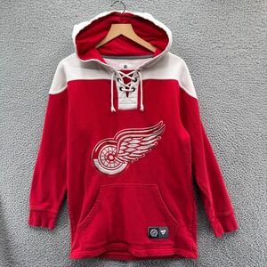 Detroit Redwings Sweatshirt Mens Small Hoodie Red